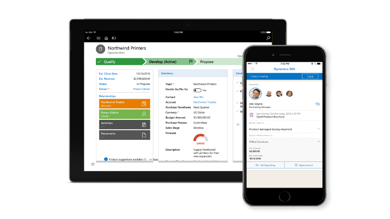 microsoft dynamics crm app