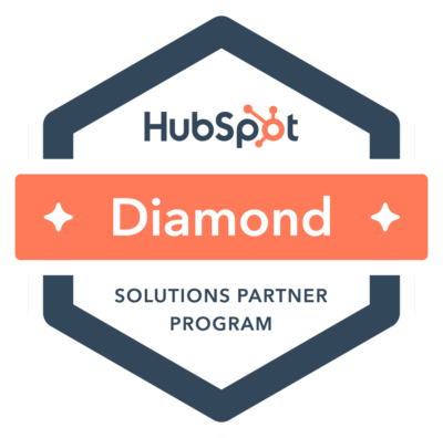A badge denoting Cargas as a diamond tier solutions partner for HubSpot.